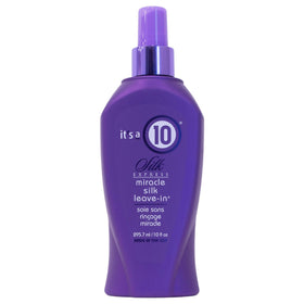 It's A 10 Haircare front bottle image showing sleek packaging and easy-to-spray application benefit