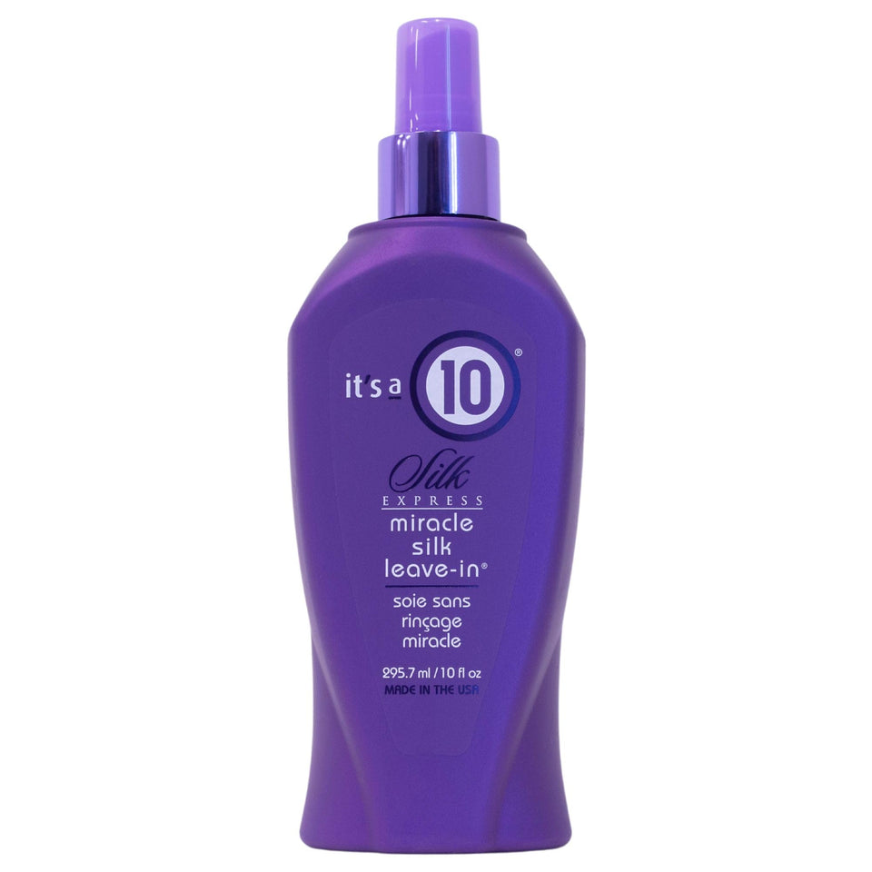 It's A 10 Haircare front bottle image showing sleek packaging and easy-to-spray application benefit