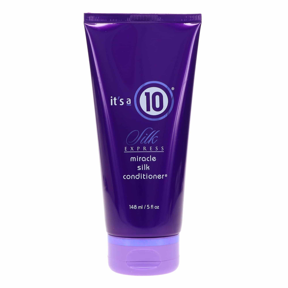 It's A 10 front packaging showing 5 oz bottle and quick benefits for smooth hair