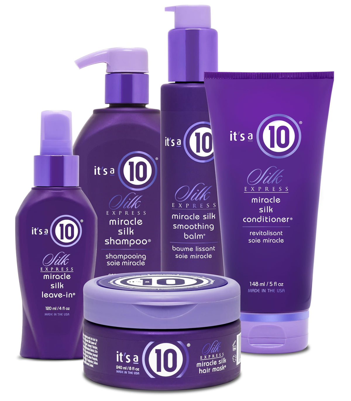 It's A 10 Silk Express applied during styling for smoother, frizz-free hair
