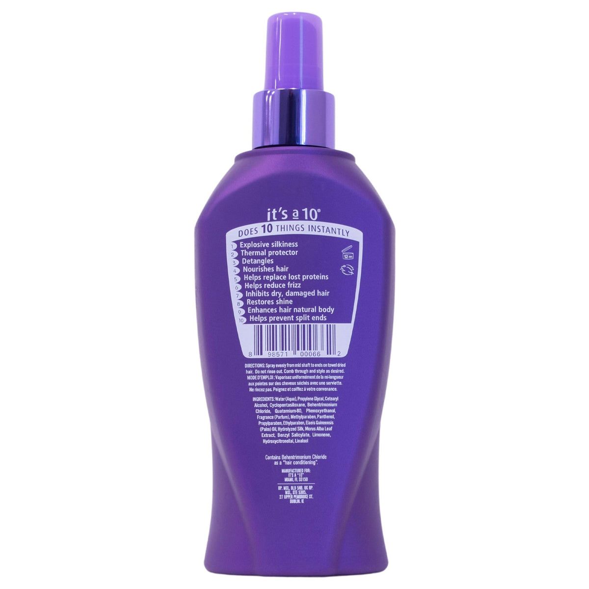 It's A 10 Haircare in-use during blow-dry demonstrating reduced frizz and faster styling benefit