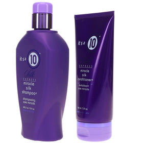 It's a 10 Silk Express shampoo pump close-up highlighting dispensing control for precise product use