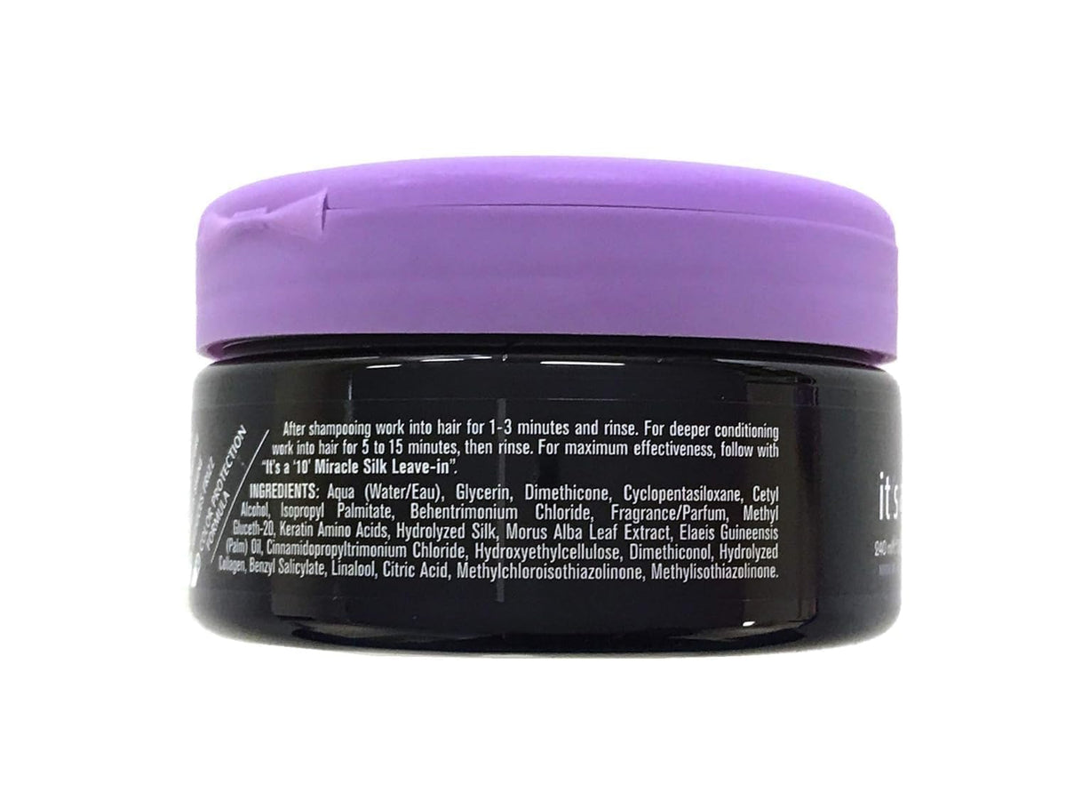 It's a 10 close-up of silk mask texture highlighting smoothing benefit