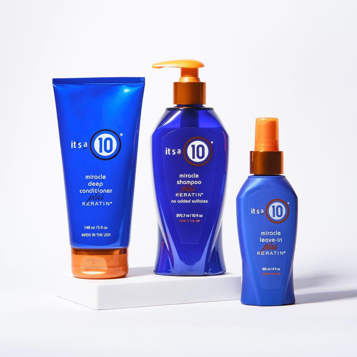 It's a 10 label close-up highlighting ingredients and benefits for color-safe protection