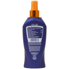 It's A 10 texture on hair strand demonstrating keratin smoothing for visible shine