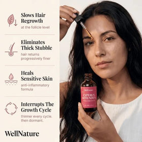 IT'S GIVING GLASS SKIN Cyperus root ingredient display highlighting natural extract benefits