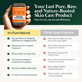 It's Pure Natural shampoo-like scalp wash application showing removal of buildup and scalp refresh