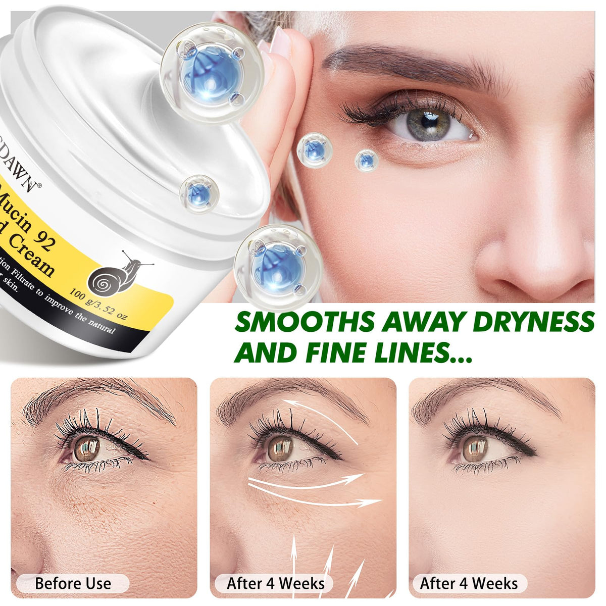 ITSDAWN ingredient label close-up showing snail mucin concentration and safety