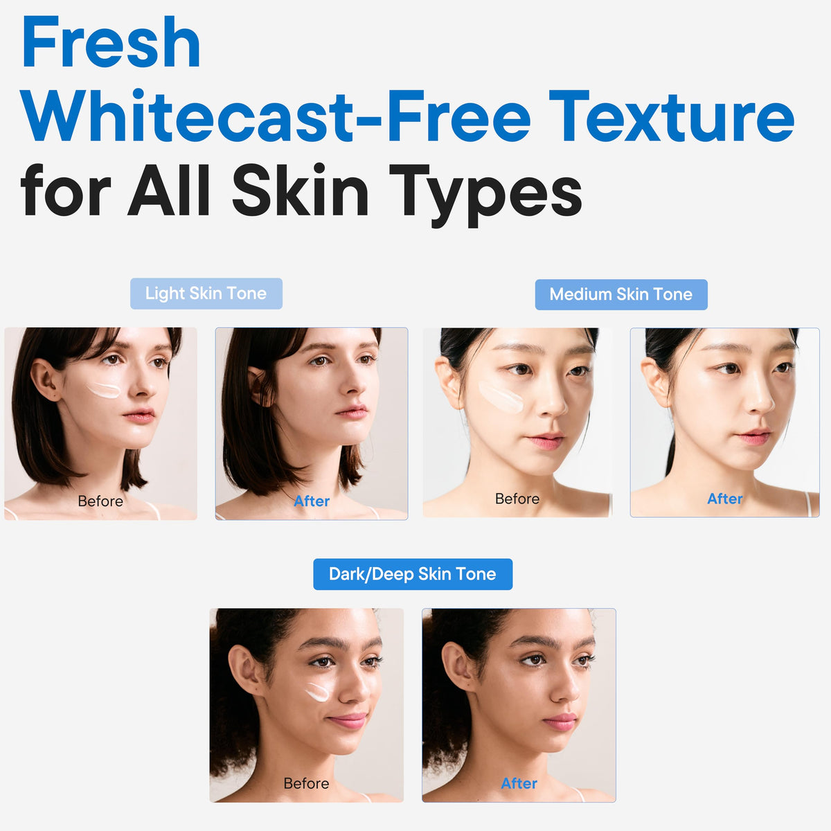 IUNIK applied to hand demonstrating quick absorption and matte effect