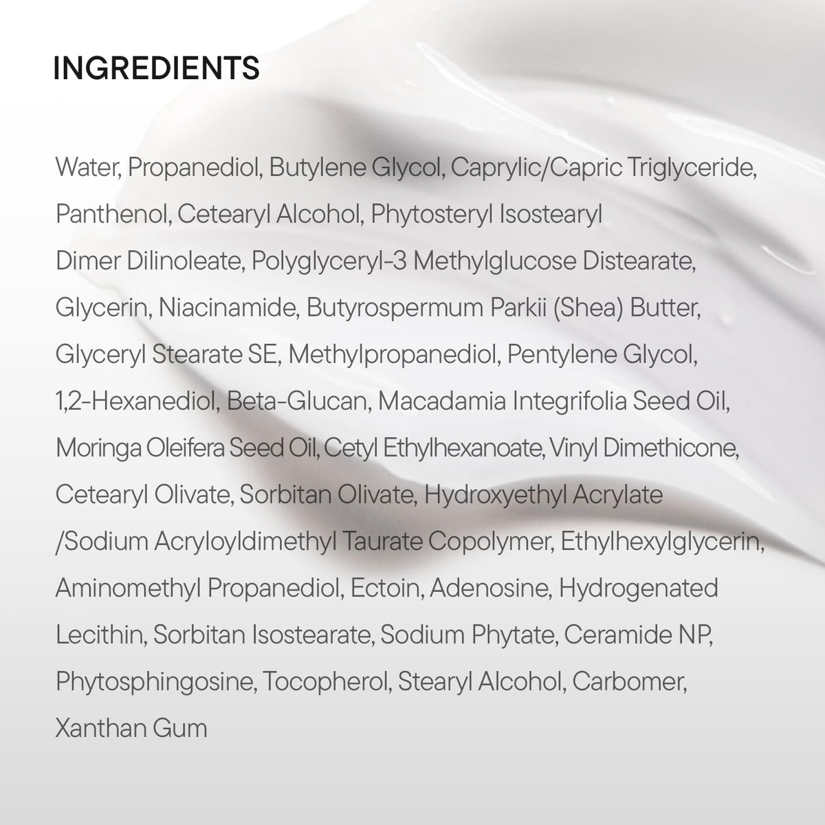 IUNIK close-up of shea butter texture emphasizing nourishing emollient benefits