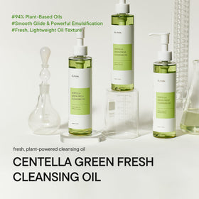 IUNIK pump dispensing oil demonstrating easy, mess-free application benefit