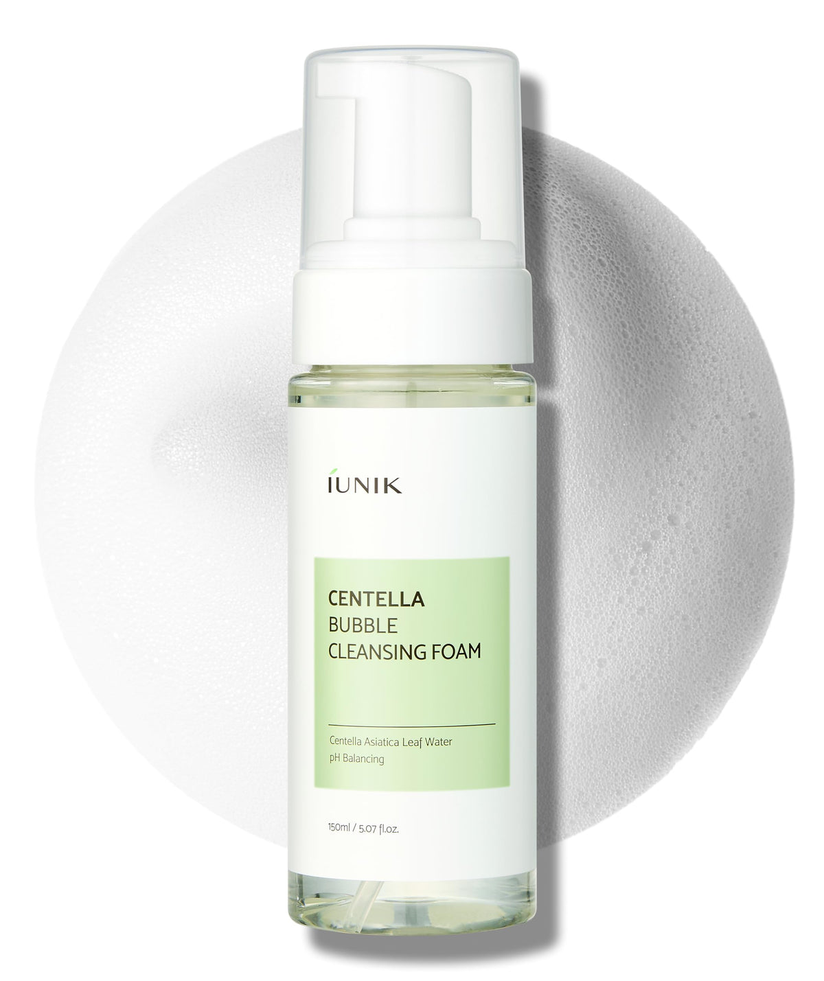 IUNIK front packaging showing cleanser and calming benefit
