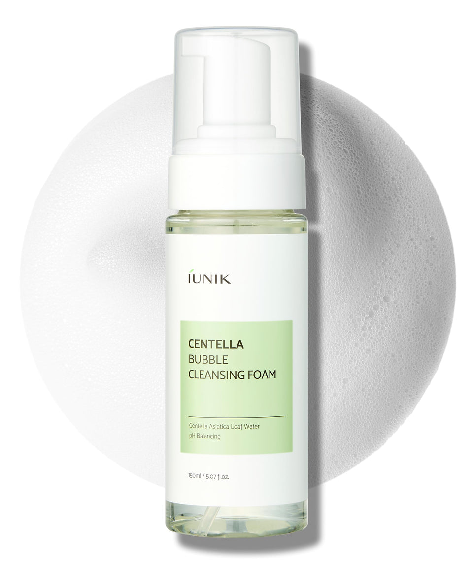 IUNIK front packaging showing cleanser and calming benefit