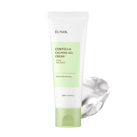 IUNIK Centella calming gel cream jar front view showing clean packaging and soothing benefit
