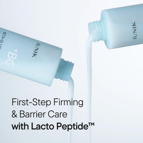IUNIK ingredient label focusing on lactobacillus ferment and peptides