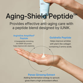 IUNIK label close-up emphasizing clean vegan formulation and safety