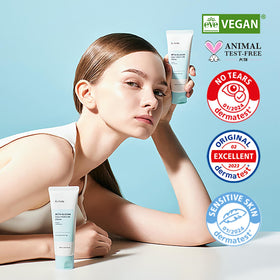 IUNIK moisturizer placed in bathroom routine to show daily layering convenience