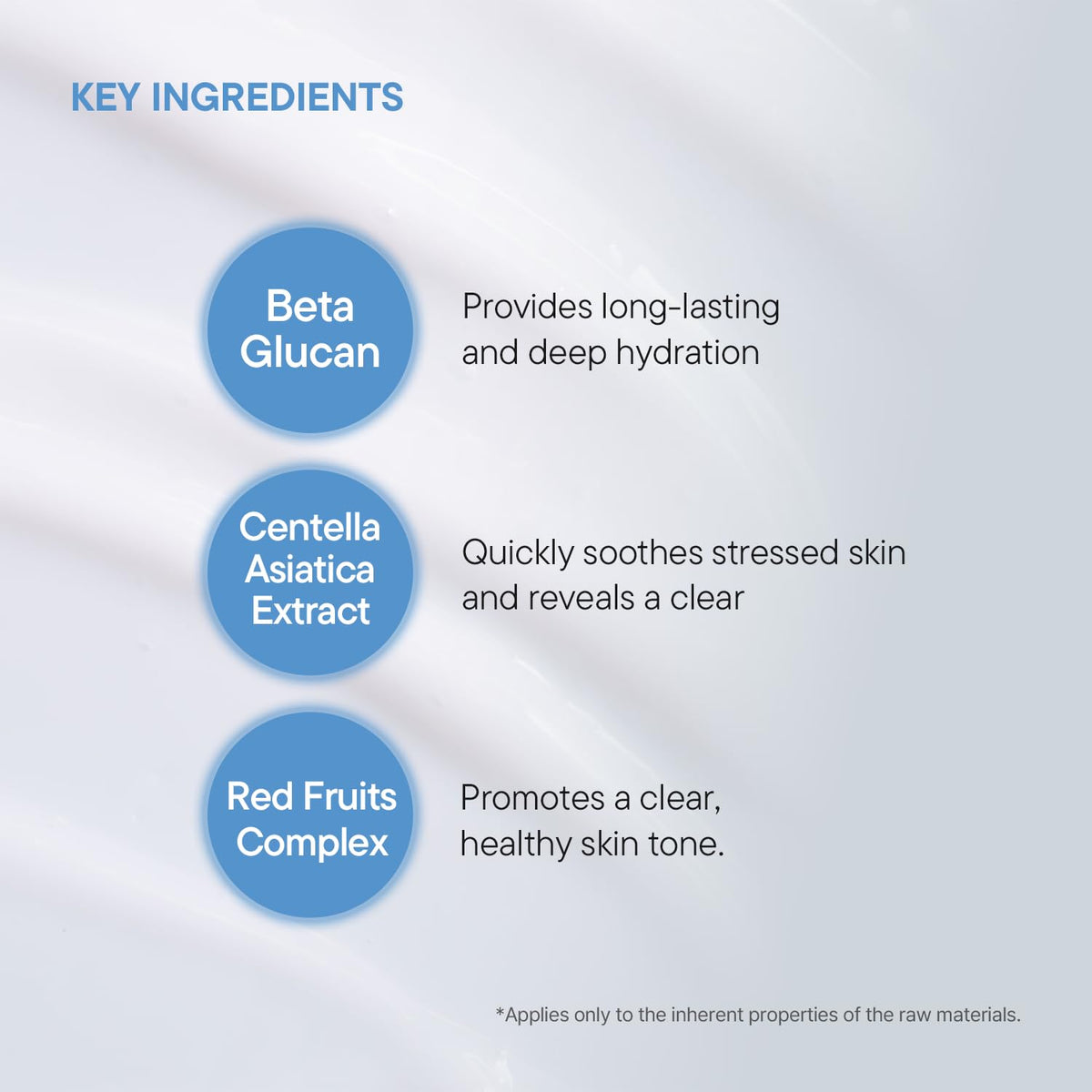 IUNIK size and contents label showing 60ml volume and ingredient clarity