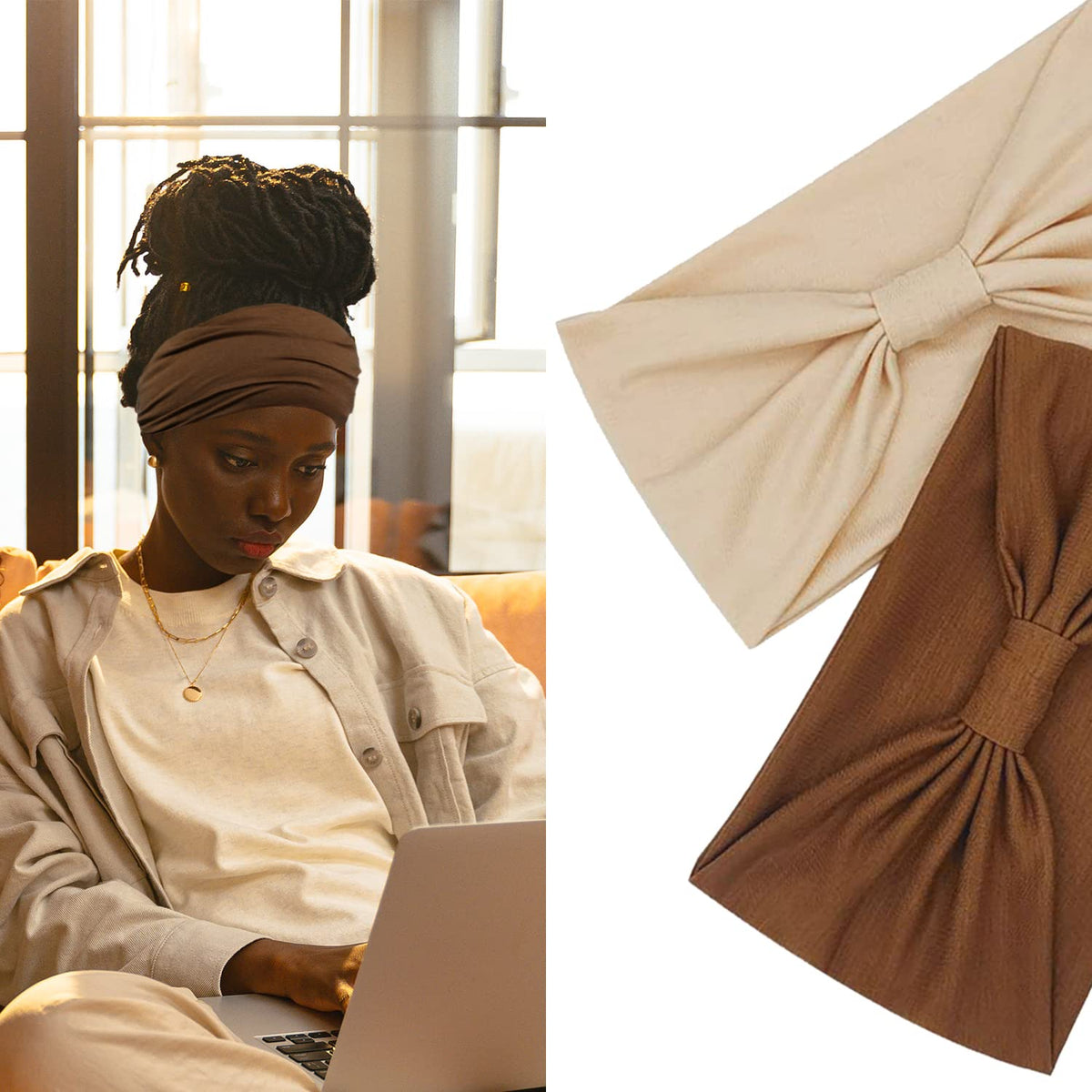 IVARYSS knotted front detail demonstrating decorative boho style and hold