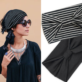 IVARYSS headband worn outdoors on model for a fashionable, secure fit