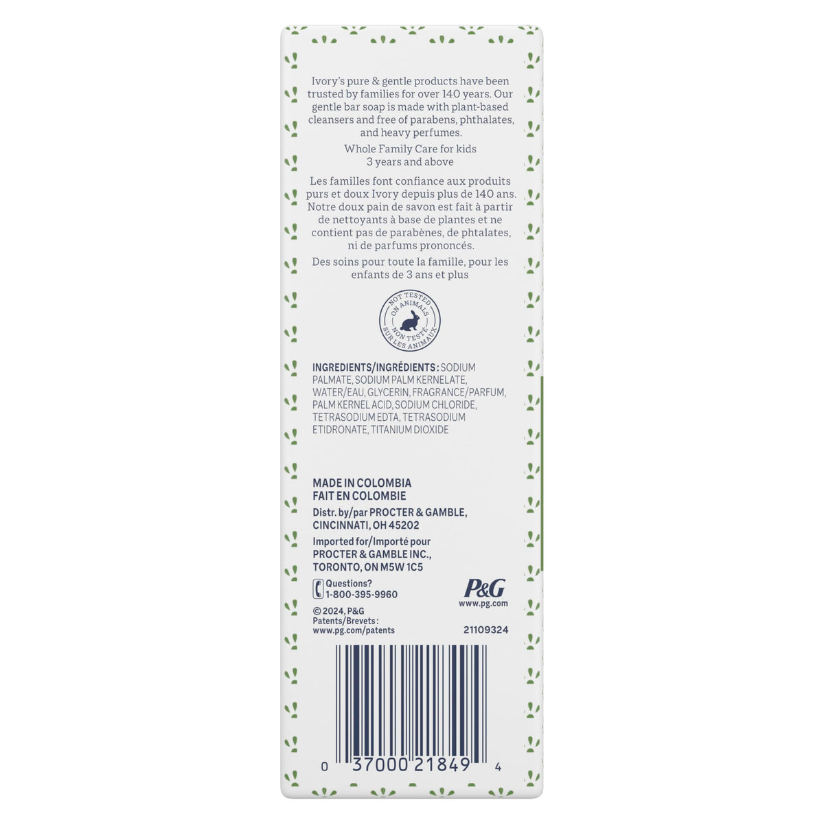 Ivory bar in hand creating lather for efficient washing