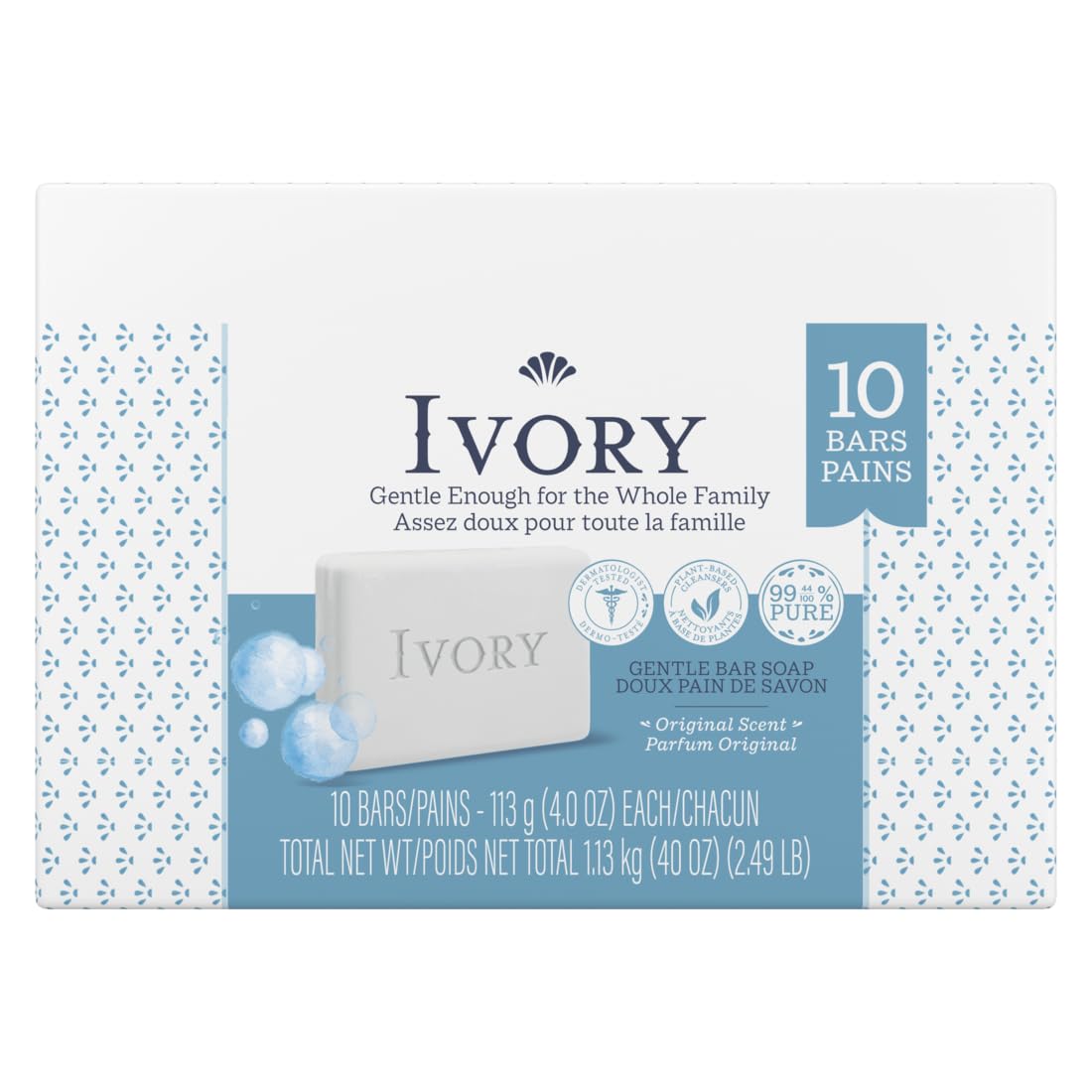Ivory in family bathroom scene illustrating everyday mild cleansing