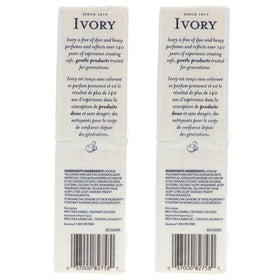 Ivory label detail with ingredients panel showing simple formulation benefit