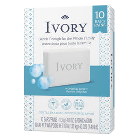 Ivory lather texture on hand showing rich foam and easy rinse