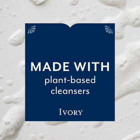 Ivory original foam texture on hand demonstrating creamy lather and effective rinse