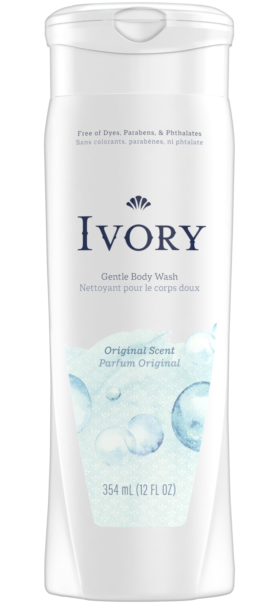 Ivory original held in hand for size comparison showing 12 oz practicality and easy handling