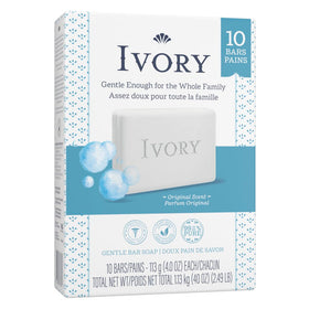 Ivory single bar close-up highlighting smooth texture and gentle clean