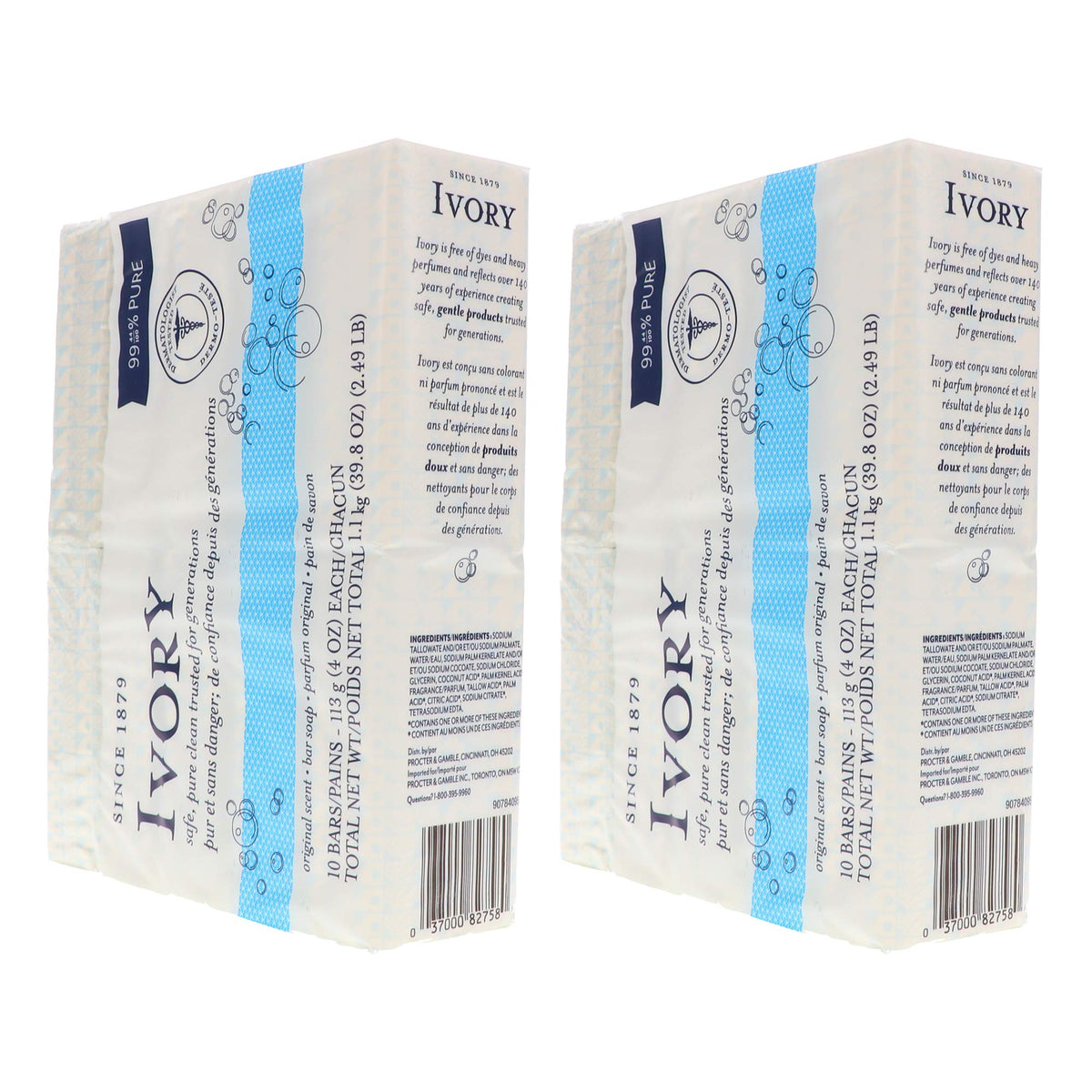 Ivory size comparison with ruler showing 4 oz bar and portion clarity