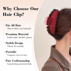 Ivyu clipping thick hair in use demonstrates strong no-slip hold