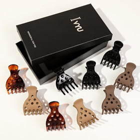Ivyu clips on towel-plopped hair for heatless styling benefit
