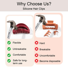 ivyu close-up of smooth silicone teeth protecting hair from pulling and breakage