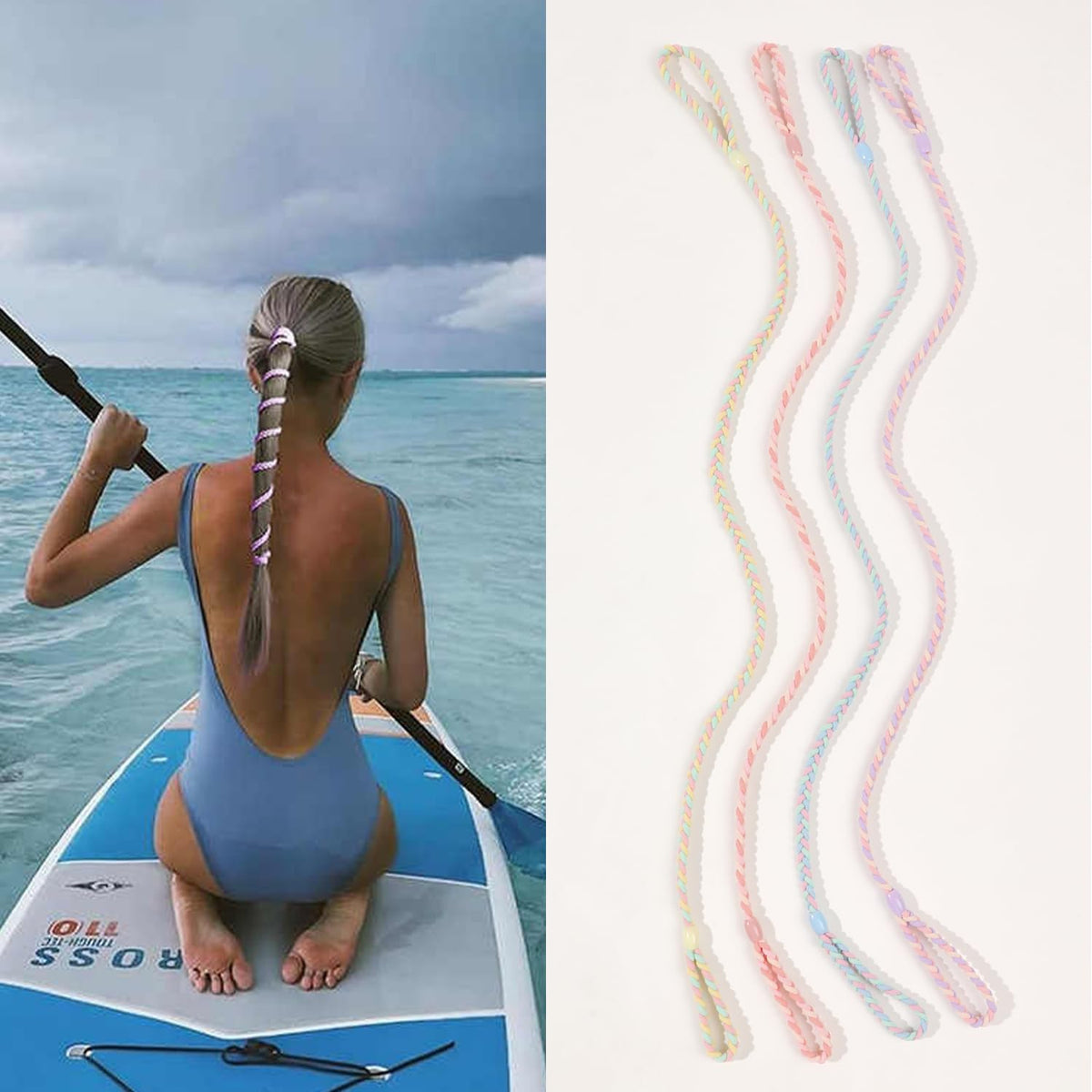 Ivyu braided texture close-up highlighting gentle hold and durability