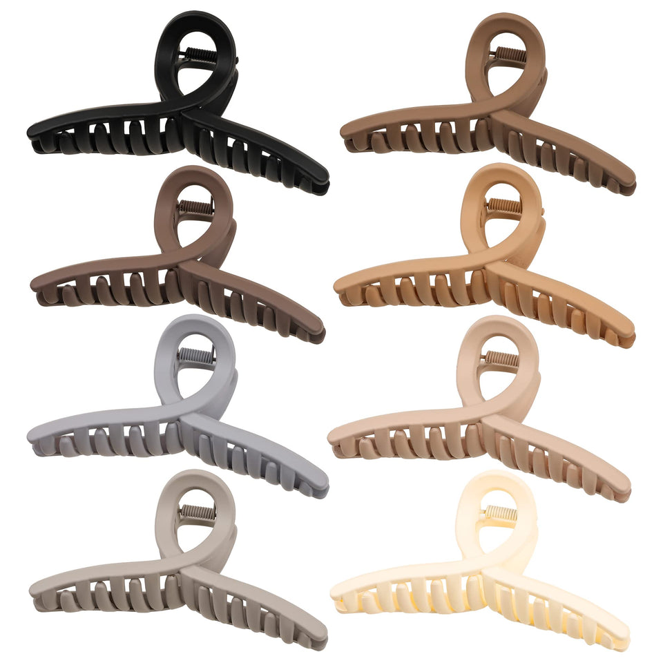 Ivyu front packaging showing eight matte butterfly claw clips, ready-to-gift benefit