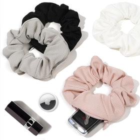 Ivyu front view of packaged pocket scrunchie showing product and color advantage