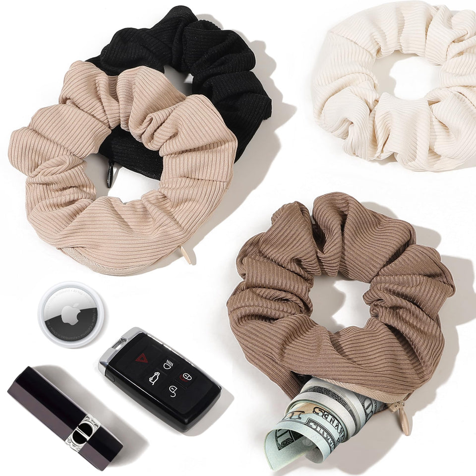 Ivyu front packaging showing scrunchie set and brand, highlights convenience