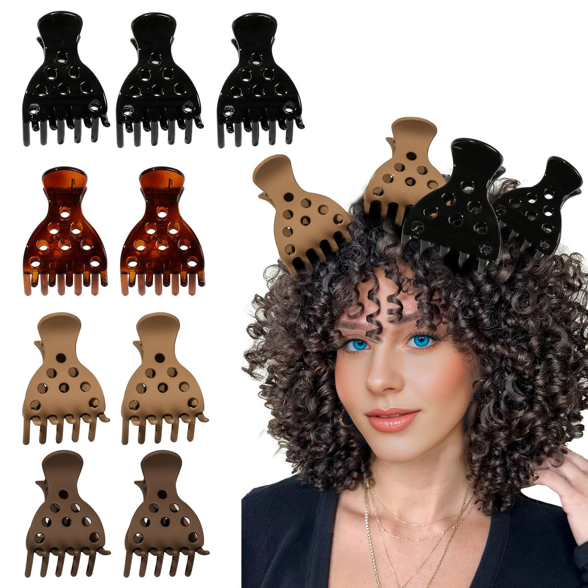 Ivyu front packaging showing ten root-lifting clips and benefits