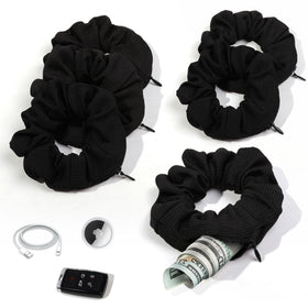 Ivyu front view showing velvet pocket scrunchie and discreet storage