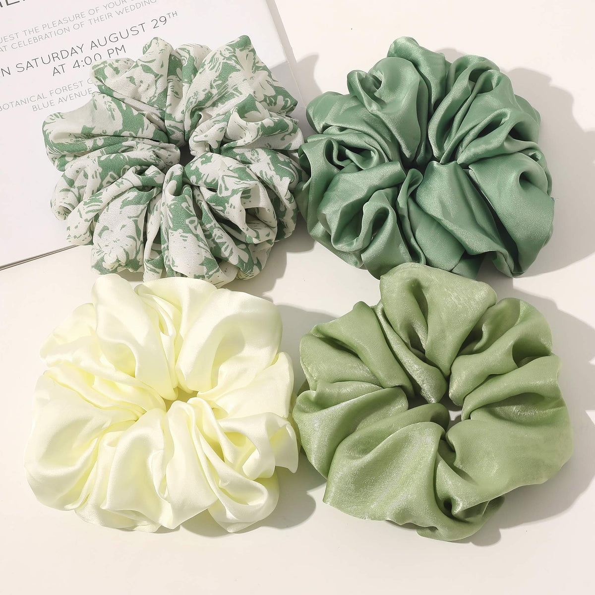 Ivyu scrunchie styled in gift box to present it as a ready gift option