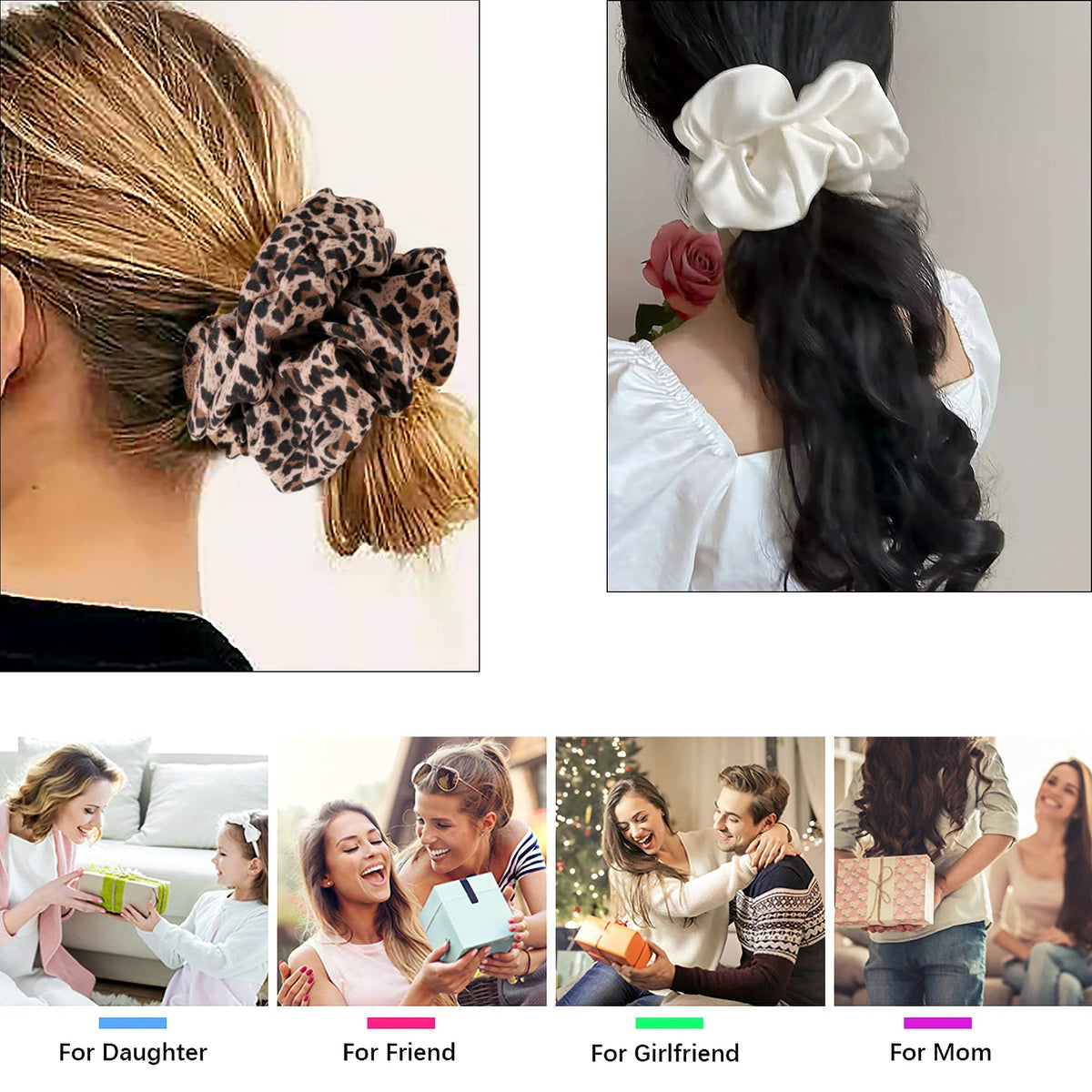 ivyu scrunchie holding a ponytail for long-hair stability and style