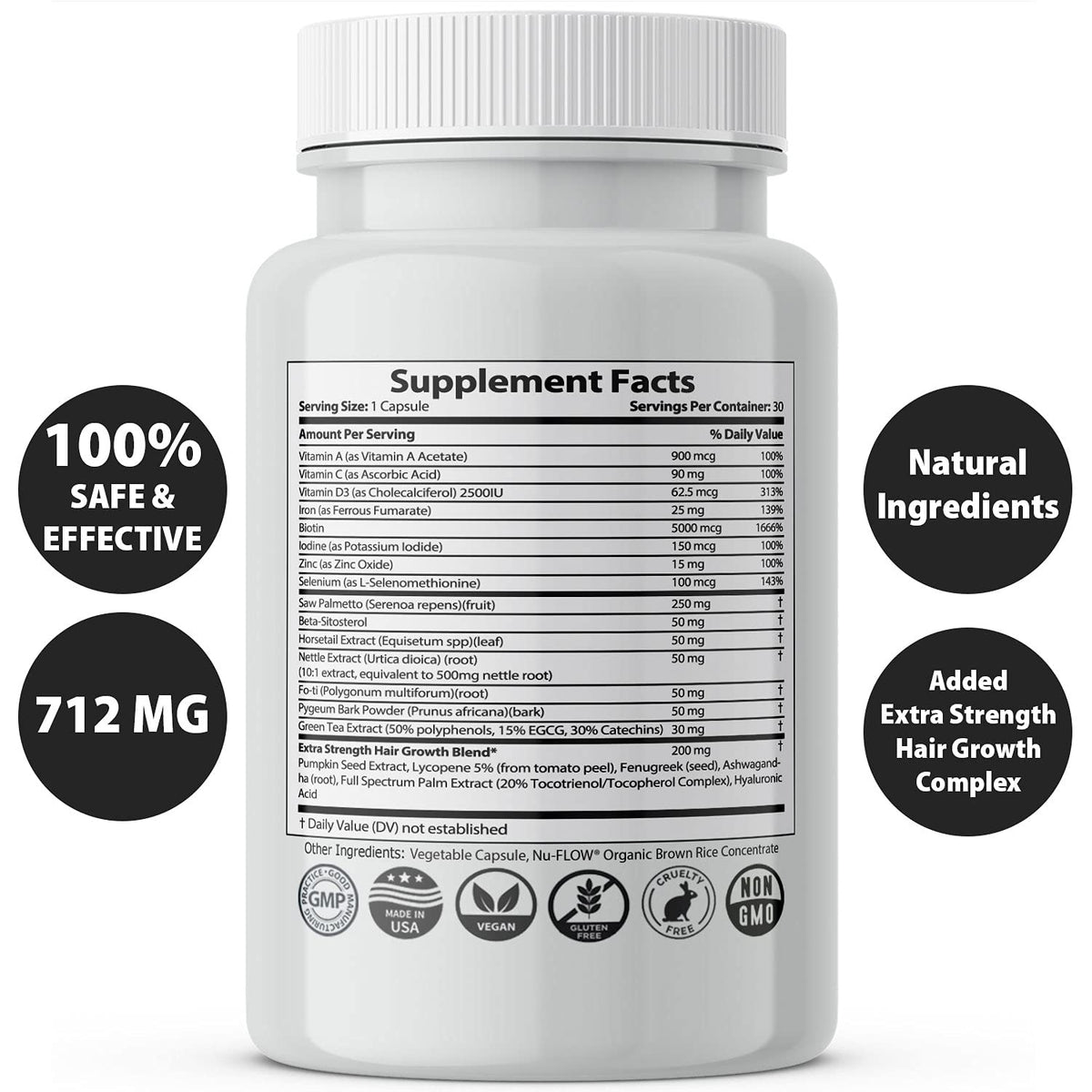IXYAY RESEARCH bottle open with capsules visible for daily use