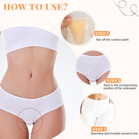 IYRNISFEM small teardrop pad hidden under leggings for smooth look