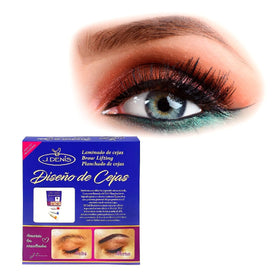 J. Denis front packaging showing full eyebrow kit and neat layout for convenience