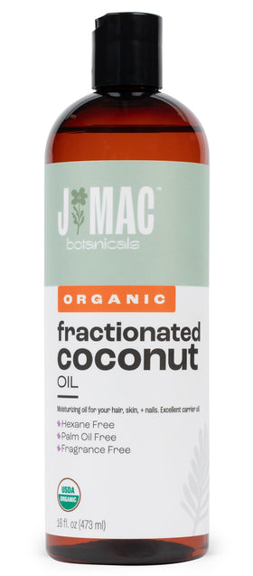 j mac botanicals front label showing 16 oz and organic certification benefit clarity