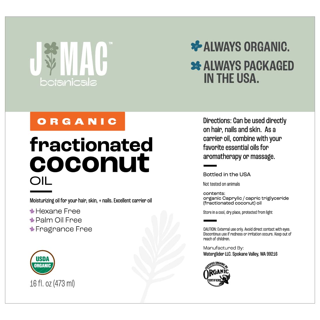 j mac botanicals packaging and cap detail showing secure seal and easy dispensing