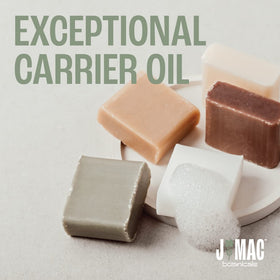 j mac botanicals massaged into skin illustrating fast absorption and hydration