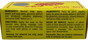 JABON DE ACEITE VIBORA DE CASCABEL applied to face demonstrating targeted blemish care